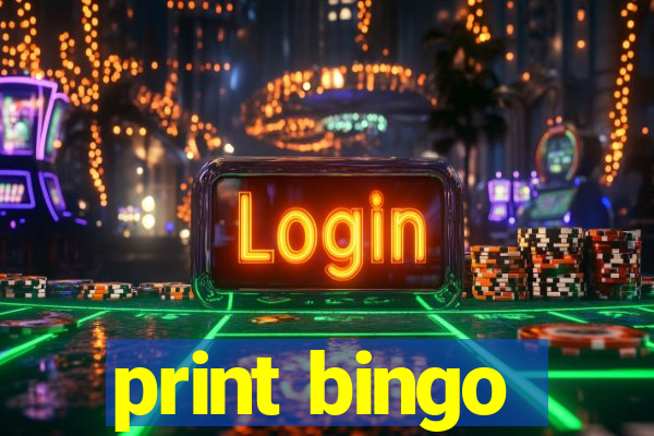 print bingo